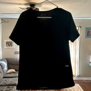 Figs Black size medium 2 pocket scrub top